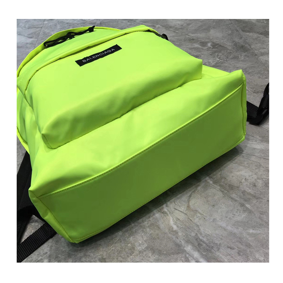 발렌시아가 백팩 로고 Yellow Neon Explorer Logo Backpack 12956173