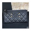 Chanel 샤넬 2021 여성용 레더 장지갑,19cm,CHAW0124,블랙 3색